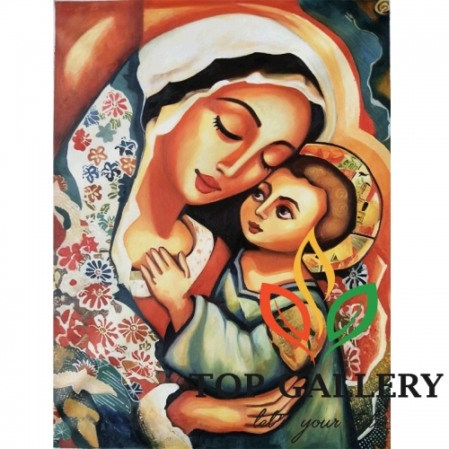 Maria painting, maria art on canvas ,christian painting canvas art